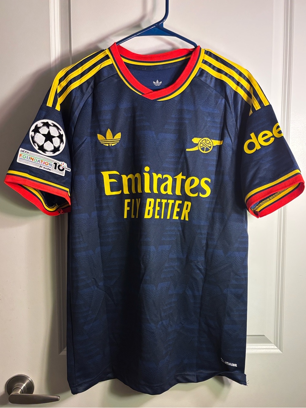 adidas Arsenal 2024/25 Third Jersey - Bukayo Saka #7 Blue & Yellow